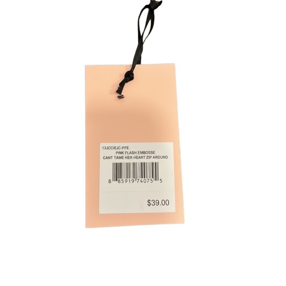 Juicy Couture Pink Heart Wristlet with Gold Accents - Picture 3 of 4